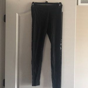 Victoria secret sequin leggings (black)